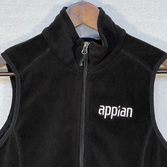 Roots Canada Athletic Fleece Vest Full Zip Women‎ S Black Sleeveless Pockets - Picture 4 of 13